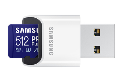 Мемориска картичка Samsung PRO Plus MicroSDXC, 512GB, U3 A2 V30
