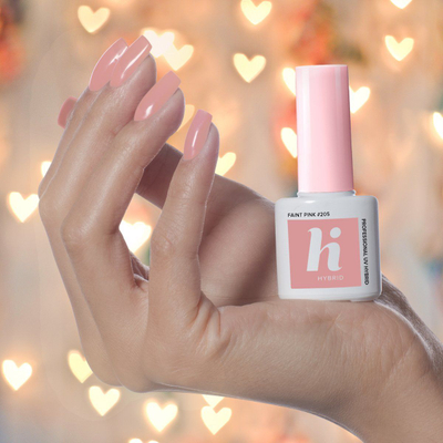 Лак хибрид за нокти Hi Hybrid, 205 Faint Pink, 5 ml