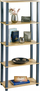 Raft librash Kesper, 5 nivele, 147 cm, kafe