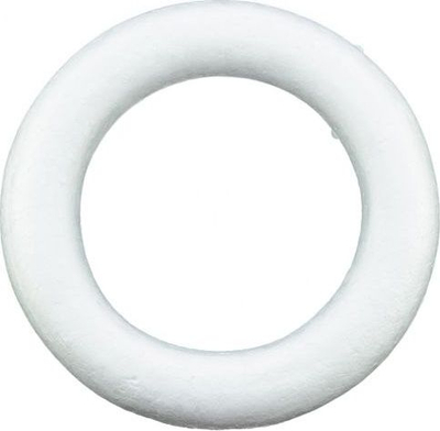 Rreth stiropori Brewis, 25cm, set 6 copë, i bardhë
