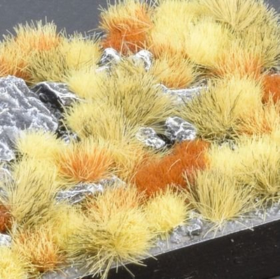 Set bar artificial Gamers Grass Dry Steppe Wild, 4 fletë, tufa 4mm edhe 6mm, shumëngjyrësh