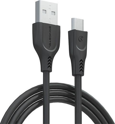 Кабел USB Somostel USB-A - USB-C 1м, црн