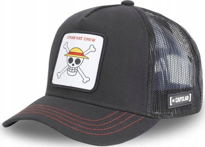 Kapele trucker Capslab One Piece CL OP1, Straw Hat Crew, e zezë