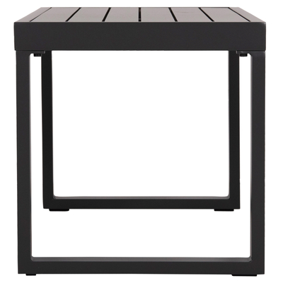 Tavolinë anësore lezho Sentry HM6275.03, alumin, 87×43.5×45cm, gri e errët