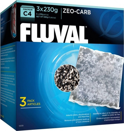 Fishek për filter akuariumi Fluval Zeo-Carb C4, 3x230 g