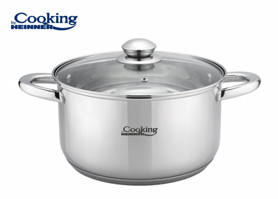 Set gatimi Heinner Victoria, 8 pjesë, çelik inox, me kapakë xhami