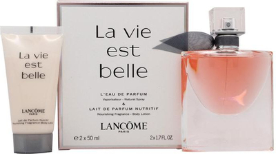 Set parfum Lancome La Vie Est Belle për femra, EDP 50ml, locion trupi 50ml