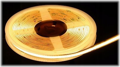 Shirit LED MW Lighting LED COB 24V, 8W m, 5 m, 3000K, i bardhë i ngrohtë
