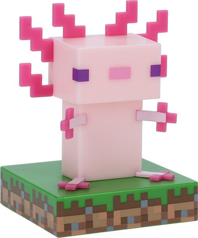 Dritë dekorative Minecraft Axolotl IconLightV2 62, LED, shumëngjyrëshe