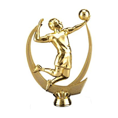 Figurinë plastike volejbolli Tryumf F225/G, 13cm, ngjyrë ari