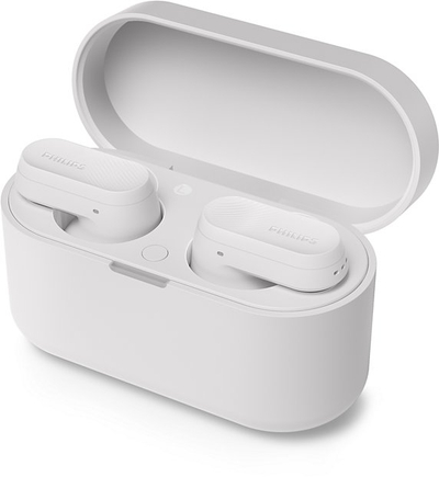 Kufje pa tela Philips TAT3509WT, in-ear, IPX4, të bardha