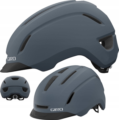 Helmë urbane Giro Caden II, M 55-59 cm, 12 vrima ajrosje, gri mat