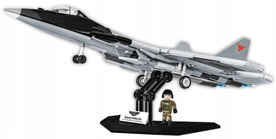 Сет за градење COBI Top Gun Enemy Strike Jet Su 57, 851 делови, 1:48, сива