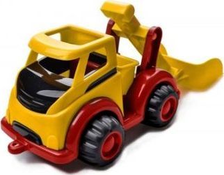 Lodër eskavator Viking Toys, i verdhë/ i kuq
