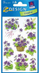 Stickerë zbukurues Z-Design 4317, 3 fletë me 30 ngjitëse, me lule vjollce