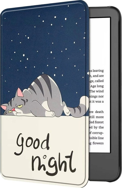 Kapak mbrojtës Strado për Kindle Paperwhite 11 2022, me magnet, Snow Cat, shumëngjyrësh