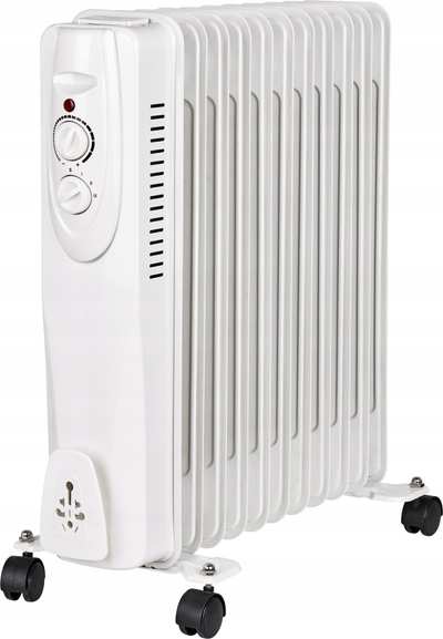 Radjator me vaj Extralink 11 elementë, 2500W, i bardhë