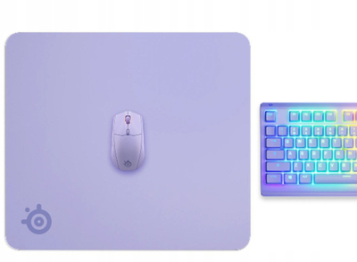 Mousepad gaming SteelSeries QcK Large, 450 x 400mm, skaje të qepura, lejla