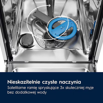 Lavastovilje e integrume Electrolux EEC87400W, ComfortLift, AirDry, e bardhë