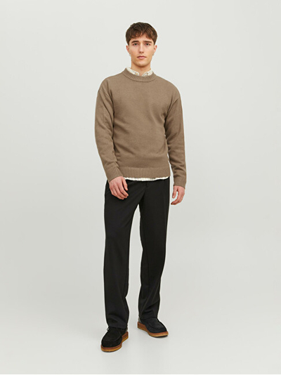 Triko Jack&Jones JJEJACK Regular Fit 12236774 Otter