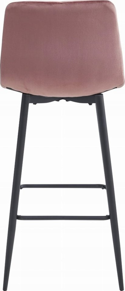 Stol bari me shpinore ergonomike, sedilje me shumë ngjyra, rozë e errët