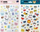 Set ngjitësash Interdruk Puffy Sticker Friends, 50 copë, 3D, shumëngjyrësh
