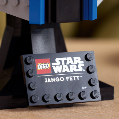 Helmet koleksionues Star Wars Jango Fett, replikë dekorative, blu gri