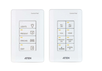Panel kontrolli ATEN VK0100, 8 butona, 2 × RS-232