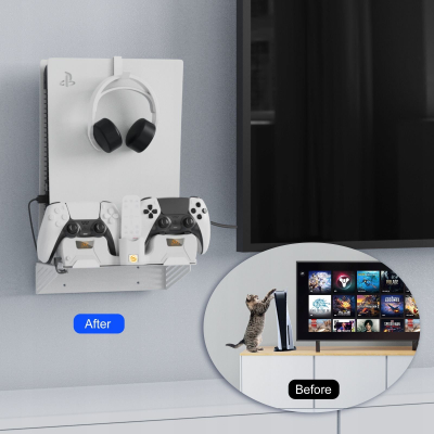 Mbajtës muri me karikues 2 në 1 JYS, për Sony PlayStation 5