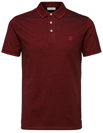 Maicë Selected Homme Ss Polo W Noos, e kuqe L