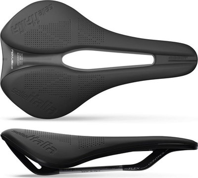 Shalë biçiklete Selle Italia Novus Boost Evo Superflow, FEC Alloy, Soft-Tek, e zezë