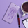 Këllëf telefoni Mezzo Book për Xiaomi Redmi 9C NFC, me magnet, me xhepa kartash, vjollcë