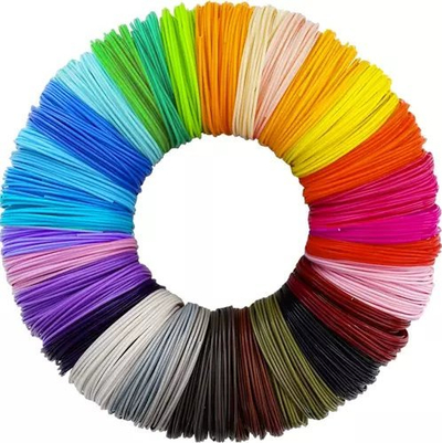 Filament 3D PLA Kruzzel 19877, set me 30 copë, 1.75mm, nga 10m secili, shumëngjyrësh