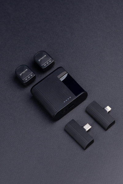 Mikrofon wireless Proove DualCast, set 2 copë me kuti për karikim