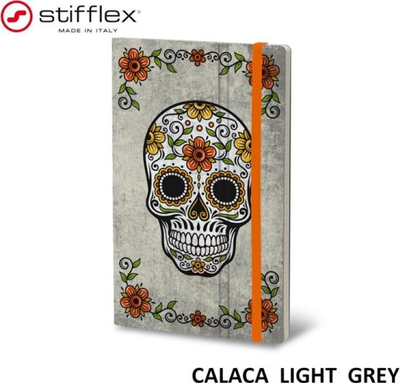 Fletore Stifflex Calaca, 13x21cm, 192 faqe, gri e çelët