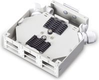 Shirit metalik Professional Din Rail Distribution Digitus, i bardhë