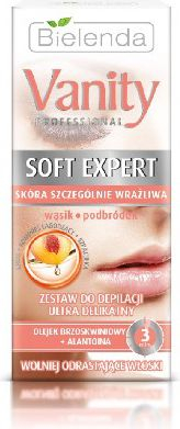 Set për heqjen e qimeve në fytyrë Bielenda Vanity Soft Expert, 15ml