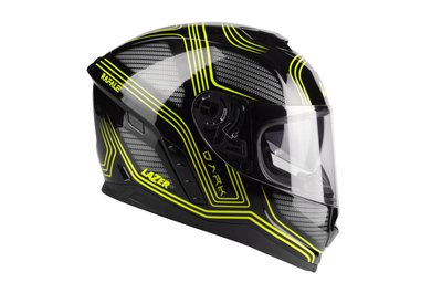 Helmetë integrale Lazer Rafale Darkside, sportive touring, e zezë verdhë
