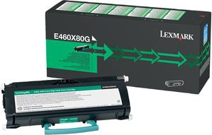 Toner origjinal Lexmark E460X80G, i zi