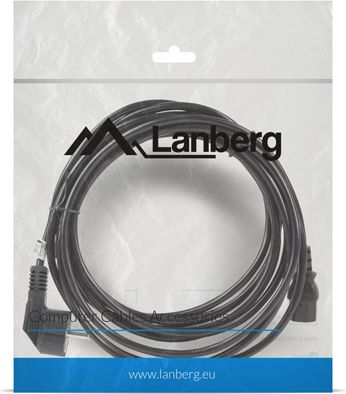 Kabllo rryme Lanberg CEE 7/7 në IEC 320 C13, 5m, e zezë