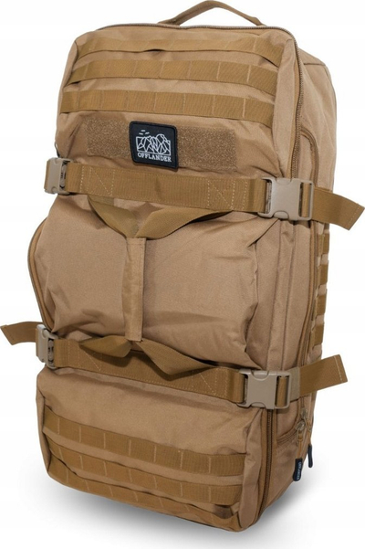 Çantë shpine turistike Offlander Travel Backpack 3in1 Offroad, 54L, najlon, ngjyrë khaki