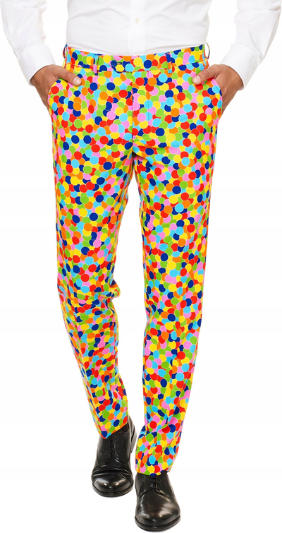 Kostum tredimensional për burra Opposuits, masa 44 Regular, poliester, shumëngjyrësh