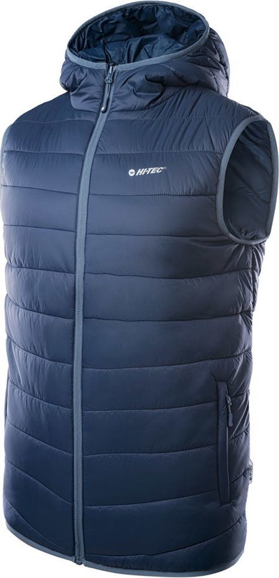 Jelek për meshkuj Hi-Tec Sinlus, i mbushur, me kapuç, blu navy