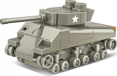 Set ndërtimi Cobi M4A3 Sherman, 103 copë, shkalla 1:72, gri