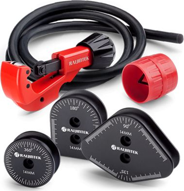Set veglash Raijintek RAI BT, për prerje edhe lakim hardtube 14mm, për ftohje me ujë, i kuq
