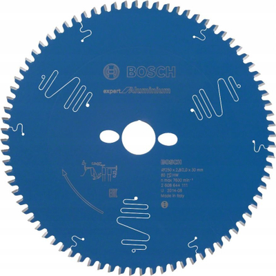 Teh rrethor Bosch 2608644111, 80 dhëmbë për inç, për shumë lloj materiali