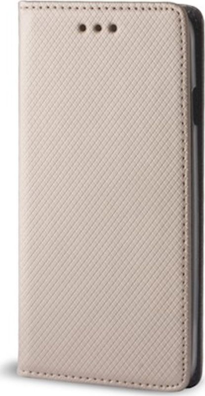 Kapak telefoni Smart Magnet Forcell për LG K20, me xham mbrojtës, ngjyrë ari