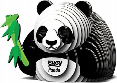 Puzzle 3D Eugy Panda, 28 copa, lodër për me mësu, shumëngjyrësh