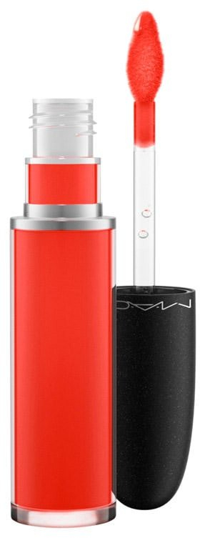 Течен кармин MAC Retro Matte Liquid Lipcolour, Quite the Standout, мат, црвено-портокалов
