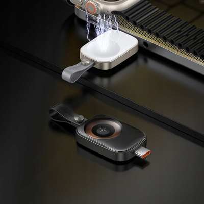 Karikues magnetik Mcdodo për Apple Watch, USB C, i argjendtë